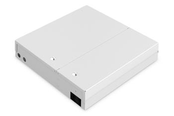Digitus Fiber Optic Unibox pro mont na stnu velk 445 x 445 x 95 mm, ed (RAL 7035)