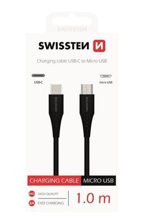 DATOV KABEL SWISSTEN USB-C / MICRO USB 1,0 M ERN