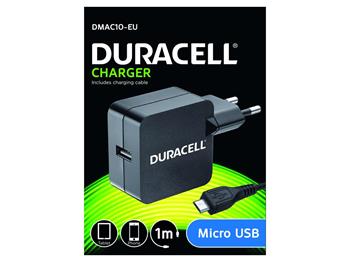 Duracell USB Nabjeka pro teky & telefony 2,4A vetn kabelu USB micro B ern 1m