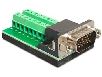 Delock Adaptr VGA samec > svorkovnice 16 pin