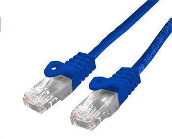 C-TECH Kabel patchcord Cat6, UTP, modr, 0,5m