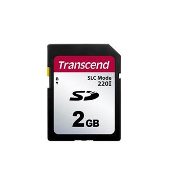 Transcend 2GB SD220I MLC prmyslov pamov karta (SLC mode), 22MB/s R,20MB/s W, ern