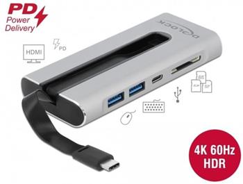 Delock Dokovac stanice USB Type-C 4K - HDMI / USB 3.2 / SD / LAN / PD 3.0