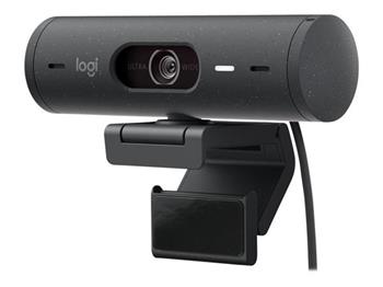 Logitech webkamera BRIO 500, Full HD, 4x zoom,RightLight 4 s HDR, grafitov,USB-C