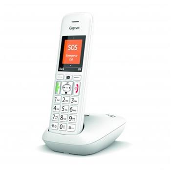 Gigaset E390 - DECT/GAP bezdrtov telefon, dtsk chvika, SOS funkce, bl
