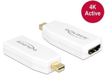 Delock adaptr mini Displayport 1.2 samec > HDMI samice 4K aktivn bl
