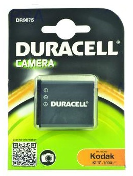 DURACELL Baterie - DR9675 pro Kodak NP-50, ern, 770 mAh, 3.7V