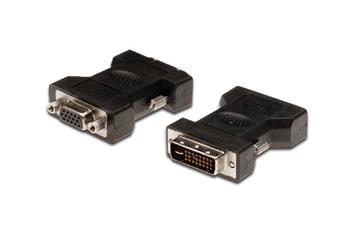 Digitus DVI adapter, DVI(24+5) - HD15 M/F, DVI-I dual link, bl, (Digitus polybag)