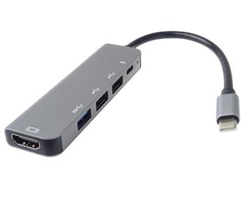PremiumCord USB-C na HDMI + USB3.0 + 2x USB2.0 + PD(power delivery) adaptr