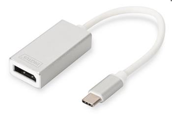 DIGITUS Adaptr USB typu C na 4K DP, dlka kabelu 20 cm Hlinkov pouzdro, ipov sada: VL100