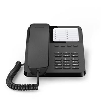 Gigaset-DESK400-BLACK rov telefon na stl a stnu pro snadn telefonovn - ern