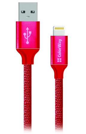 Colorway Datov Kabel USB-Apple Lightning/ 2.1A/ 1m/ erven