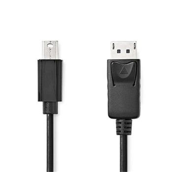 Nedis CCGL37400BK10 - Mini DisplayPort  DisplayPort Kabel | Mini DisplayPort Zstrka - DisplayPort Zstrka | 1 m 
