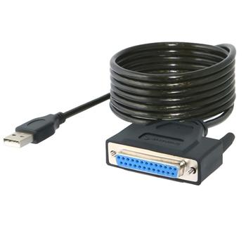 PremiumCord USB printer kabel USB na paraleln port (DB25F)