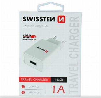 SWISSTEN S͍OV ADAPTR SMART IC 1x USB 1A POWER BL