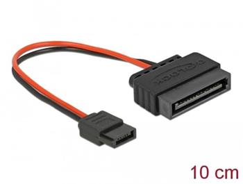 Delock Napjec kabel SATA 15 pin samec > napjec Slim SATA 6 pin samice 10 cm