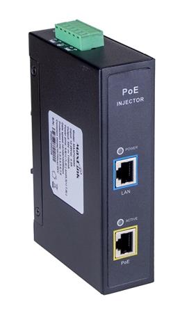 MaxLink DIN60 PoE injektor - 12-48VDC, 802.3af/at/bt, 55V, 1.1A, 60W, 1Gbit