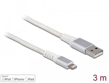 Delock USB datov a napjec kabel pro iPhone, iPad, iPod DuPont Kevlar bl 3 m