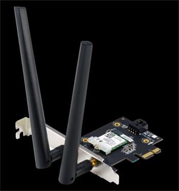 ASUS PCE-AX1800 Dual Band PCI-E WiFi 6 (802.11ax). Bluetooth 5.2, zabezpeen st WPA3, OFDMA a MU-MIMO