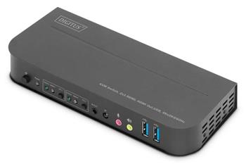 DIGITUS DS-12874 KVM Switch, 2x1 HDMI, HDMI Out, USB, 4Kx2K@60Hz, ern