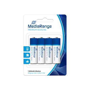 MediaRange Premium baterie Mignon AA 1,5V Alkalick 4pck/BAL