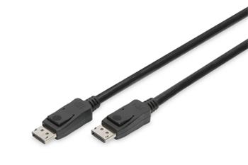 DIGITUS Pipojovac kabel DisplayPort, DP M / M, 5,0 m, Ultra HD 8K, verze 1.3 / 1.4, bl