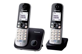 Panasonic KX-TG6812FXB, bezdrt. telefon, 2 sluchtka