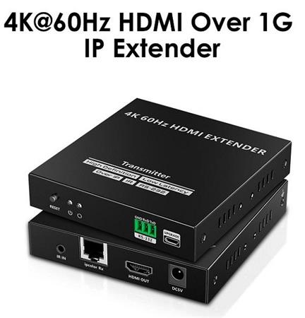 PremiumCord 4K@60Hz HDMI nekompresovan extender na 120m pes LAN, over IP