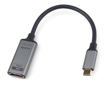 PremiumCord Adaptr USB-C na HDMI rozlien obrazu 8K@60Hz,4K@144Hz Aluminium 20cm