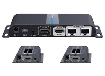 PremiumCord HDMI 1-2 splitter+extender po CAT6/6a/7, FULL HD, 3D