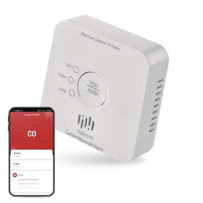 GoSmart detektor oxidu uhonatho v miestnosti TCS0101W s Wi-Fi