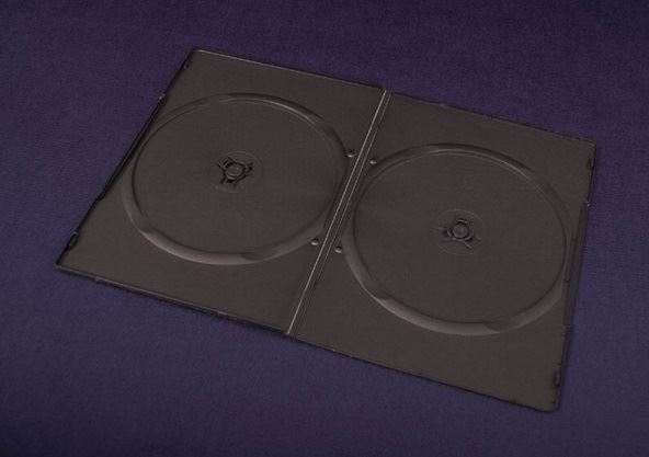Box na 2 DVD - 7 mm, černý, 1 ks