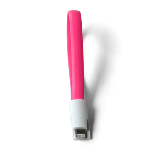 10ks Mini Magnetický USB nabíjací kábel ružový 225mm BELLAPROX s lightning konektorom
