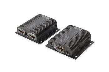 Digitus Sada HDMI Extender, 50 m přes síťový kabel (CAT 6 / 6a / 7), EDID, 1x výstup HDMI Loop out, FHD, 1080p