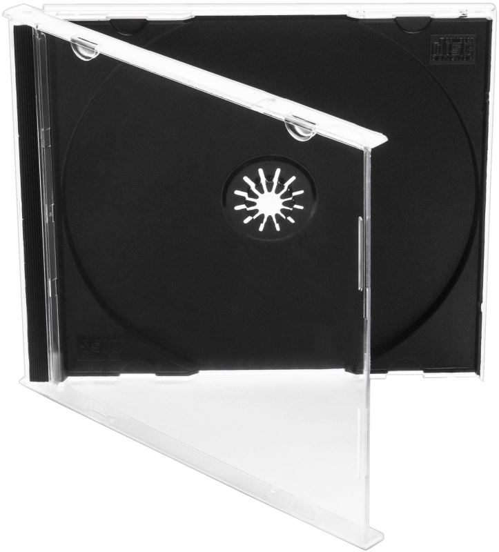 Box na 1 CD - 10 mm, černý tray, 1 ks